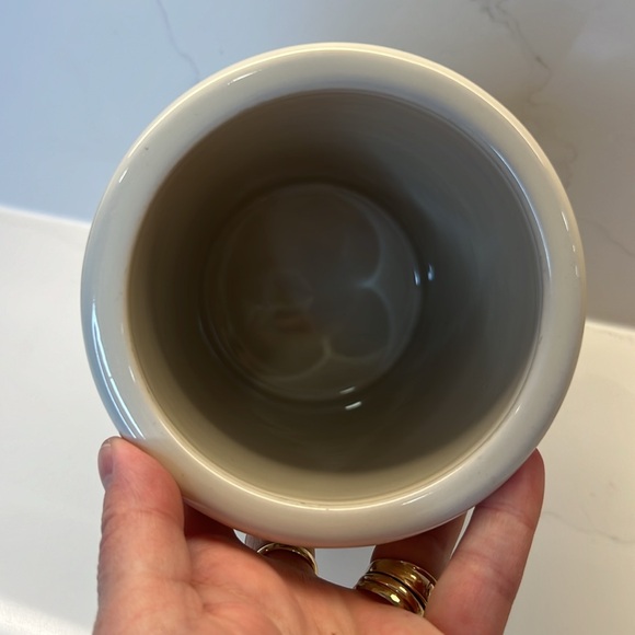 Wine Chiller Classic Ceramics 2003 Utensil Holder w/painted Wine bottle & glass - Picture 5 of 9